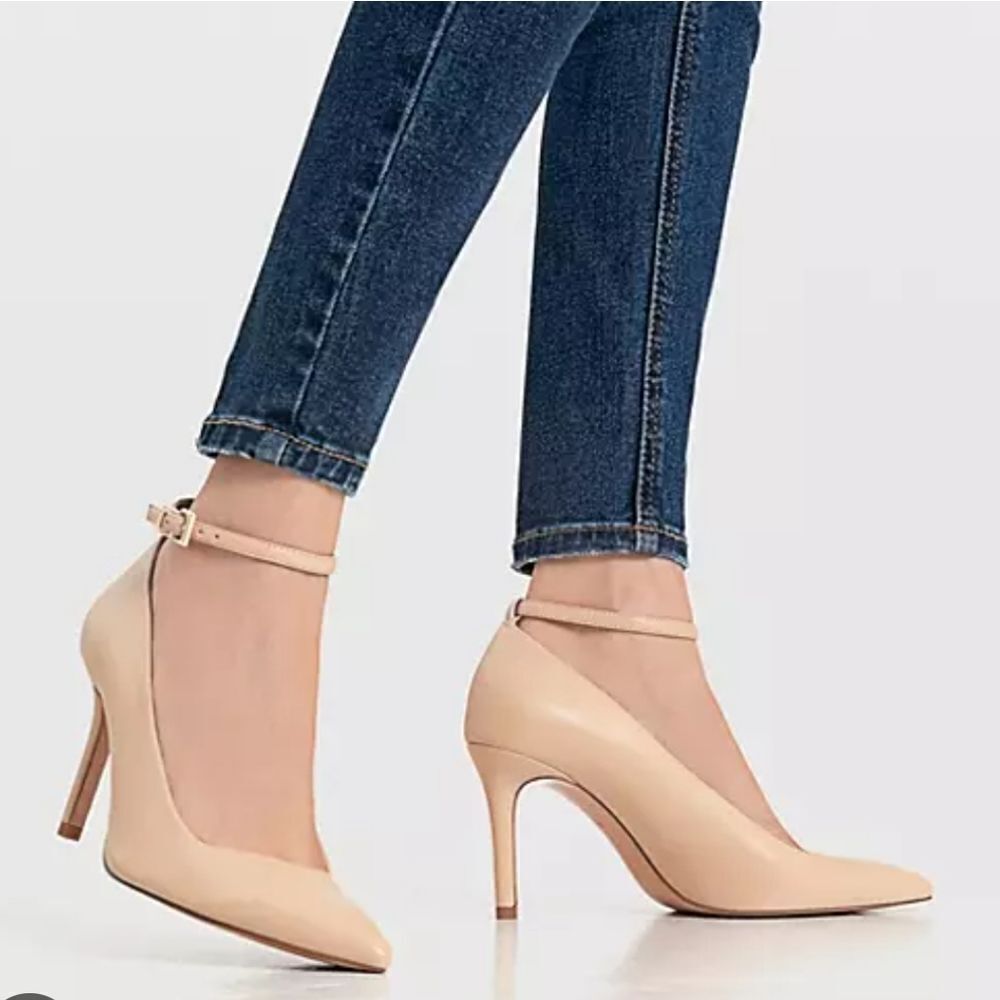 BRAND NEW JUSTFAB JASLENE POINTED TOE HIGH HEEL STILETTOS ANKLE STRAP SHOE